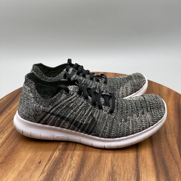 Nike Shoes - Nike Free RN Shoes Womens Size 8 Oreo Gray Running Comfort Walking Gym Sneakers